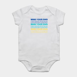 Mind Your Business Introvert Gift Baby Bodysuit